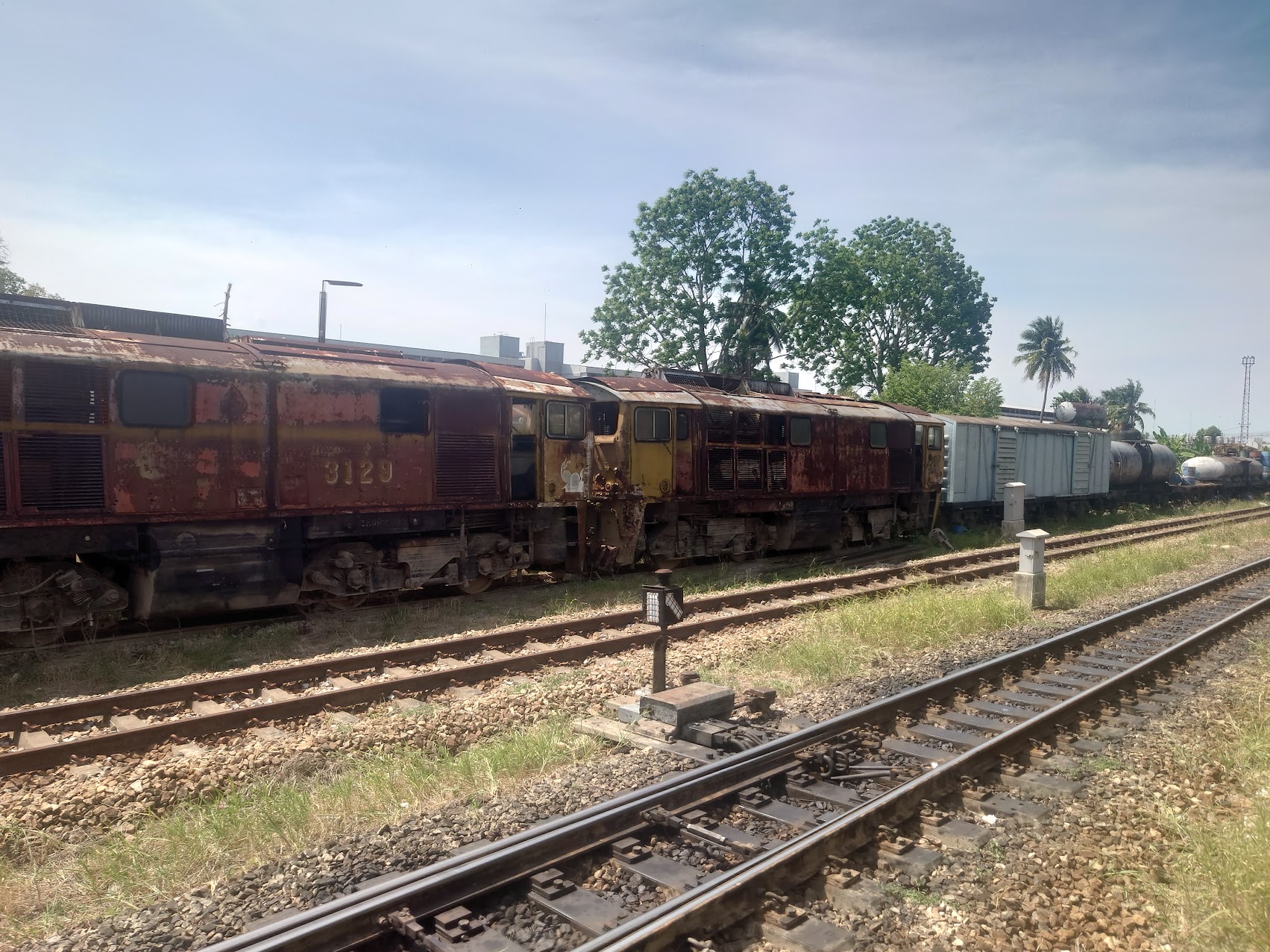 scrapped locos at Hat Yai Junction